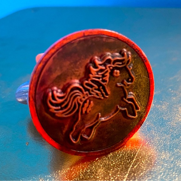 MY LITTLE PONY G1 VTG 1984 FIREFLY PINK & BLUE PEGASUS PONY STAMPOS RUBBER STAMP - Picture 7 of 9